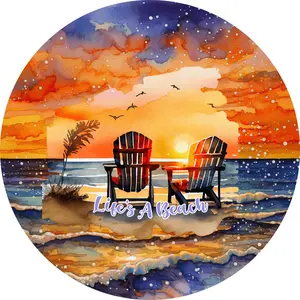 10" Round Metal Sublimated Windspinner - Pick your design