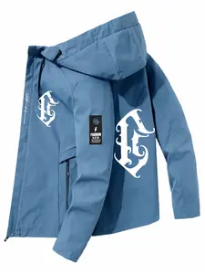 New Symbol Pattern Jacket, Dollar Print, All-Weather Outdoor Hiking Vest, Lightweight Durable Fabric, Casual Slim-Fit Outerwear