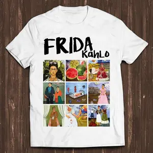 Frida Kahlo Collage T-Shirt, Funny Gamer Meme Art Tee, Music & Pop Culture Gift