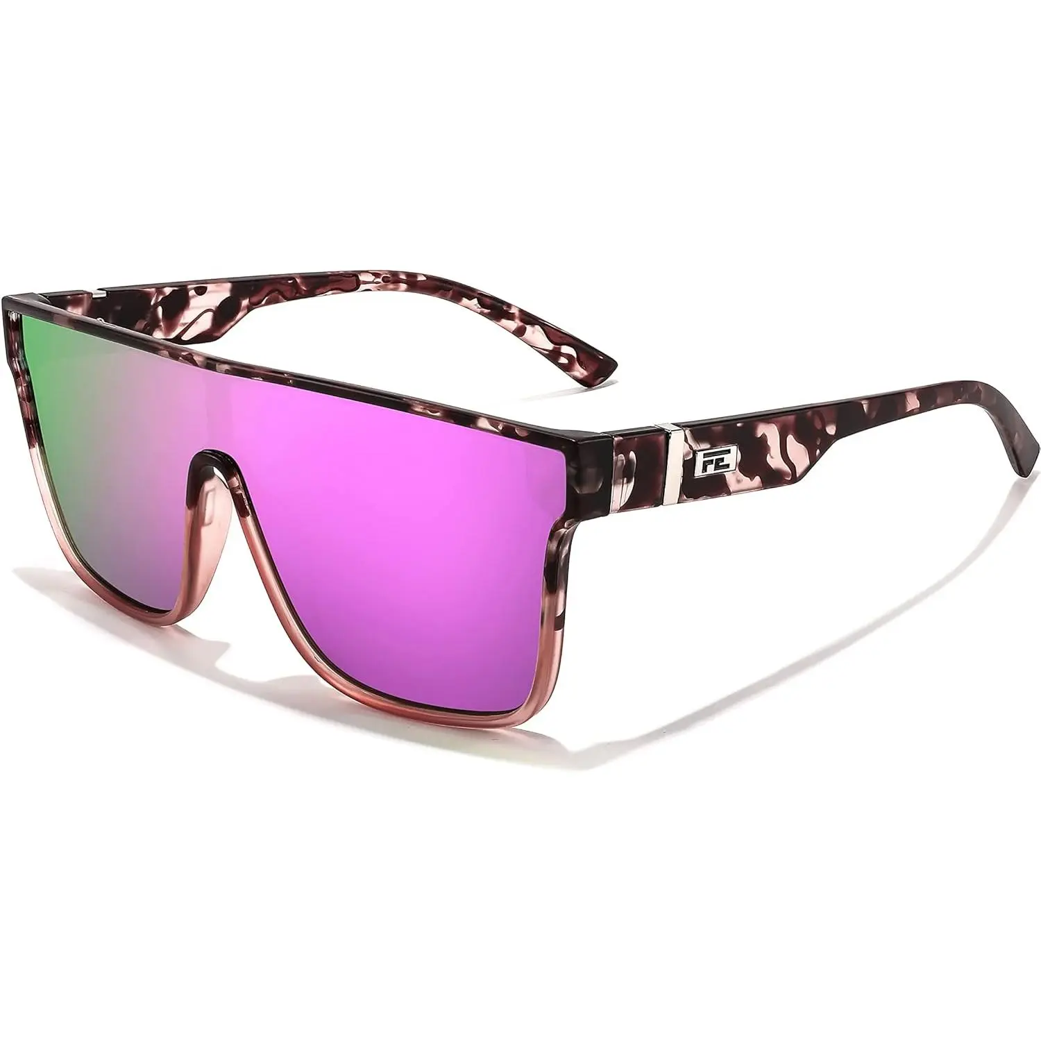 Transparent Pink Leopard Frame & Pu