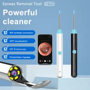 Smart Visual Ear Pick - HD Camera Earwax Remover - Silicone Ear Cleaning Kit - Essential Personal Care Tool Earpick Flashlight Gentle