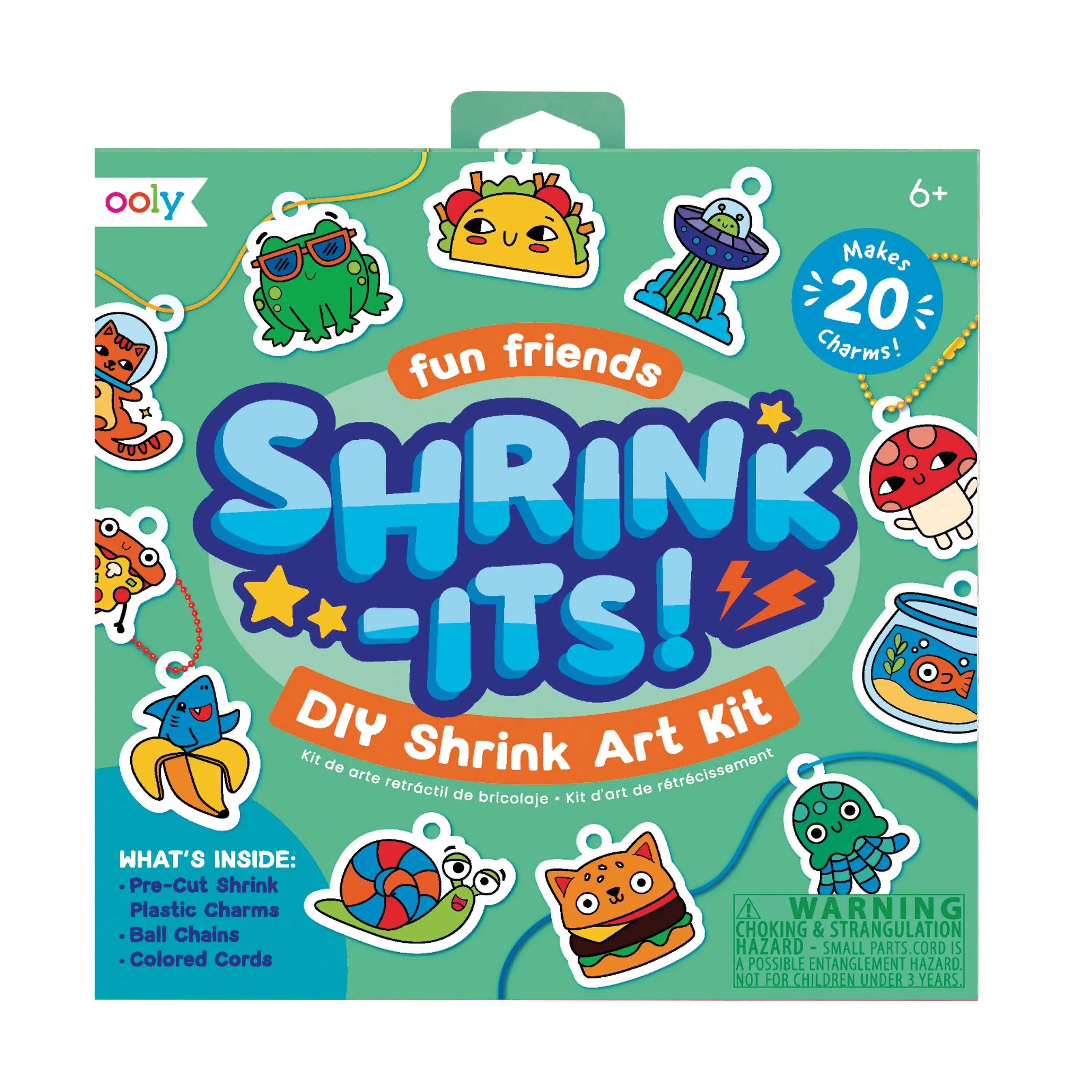Shrink-its! DIY Shrink Art Kit - Fun Friends - 20 Charms