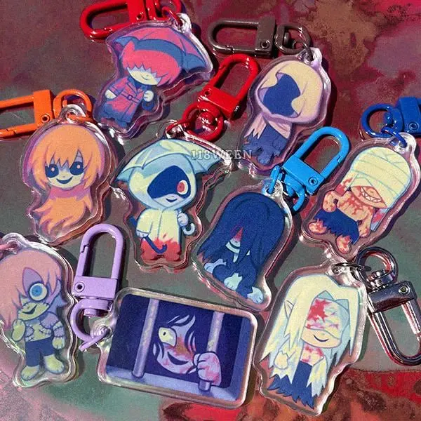 Homicipher Mini Character Acrylic Keychains