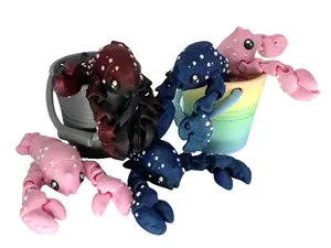 Lobster - 3d Printed - Cute Lobster Figurine Decor Plastic Lobster - 3d Printed - Cute Lobster Figurine Decor Plastic
