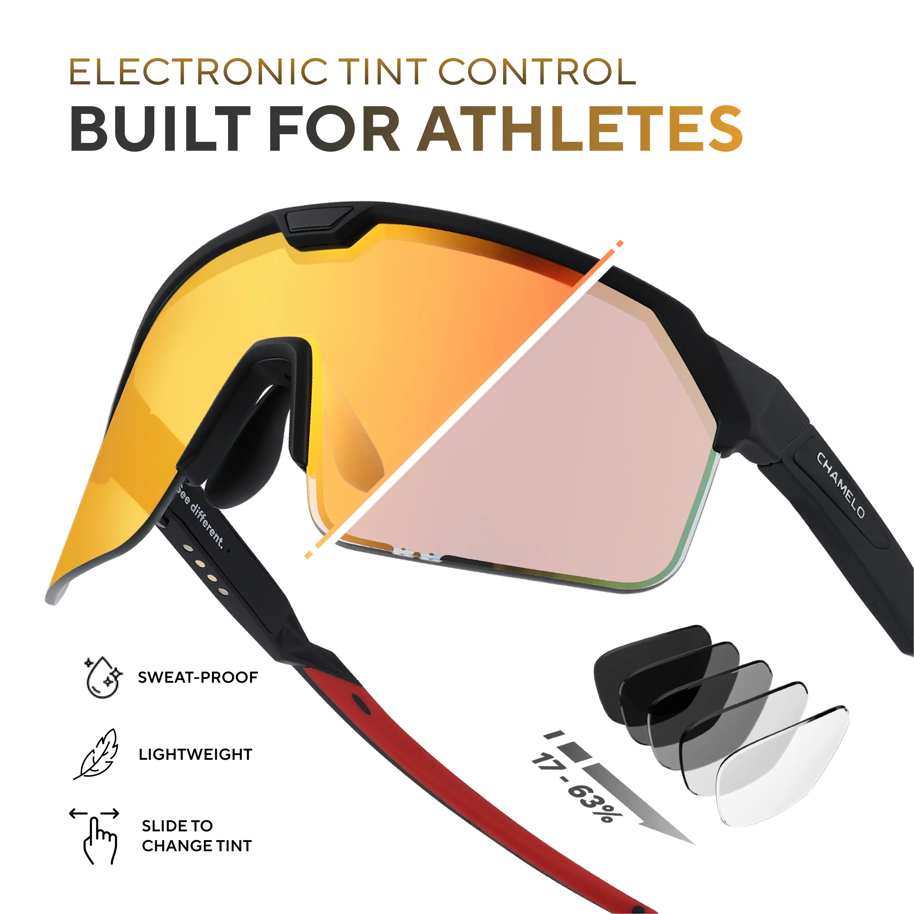 Shield — Next-Gen Instant Tint-Adjustable Sports Sunglasses Shield — Next-Gen Instant Tint-Adjustable Sports Sunglasses