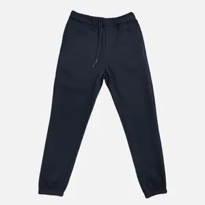 Cotton Fleece Joggers - Jet Black Loose-Fitting 330 GSM Premium Fleece with Welt Pockets & Elastic Cuffs
