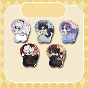 Love And Deep Space Chibi Mousepad - Adorable Anime Characters Design for Gamers and Collectors Gaming Items Stickers