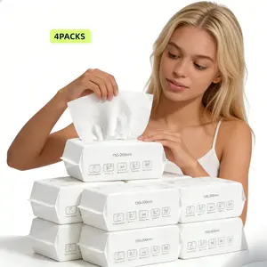 Disposable Face Towels 1/2/4 Packs, Soft Thickened Material, Clean Skin, 5.9''x7.87'', Dry Wipes, Facial Towels, Disposable Face Towelettes, Makeup Remover, Skincare
