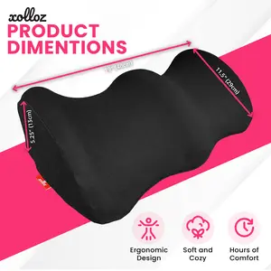 Ergonomic Leg Pillow for Leg and Knee Support | Premium Memory Foam Knee Pillow for Beauty Salon Or Home | Bolster Pillow for Legs Helps Comfort Enhancement, Legs & Lower Back Pain Relief