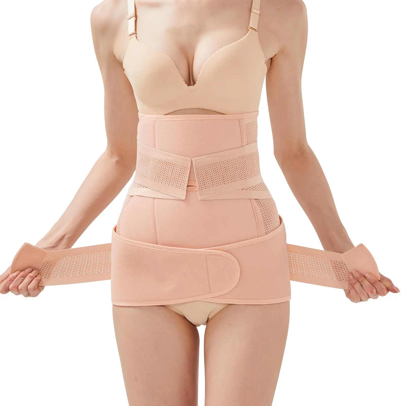 Postpartum Belly Band Wrap, C Section Belly Binder, Post Partum Recovery Belt, Tummy Tuck Body Sculpting Compression Belt, Postpartum Cincher for Women, Postpartum Shapewear