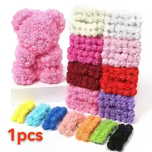144 mini artificial foam rose is the center of decoration, with various colors, soft and three-dimensional flowers. Very suitable for holiday decoration and wedding accessories, DIY crafts, flower arrangement and Valentine's Day packaging.