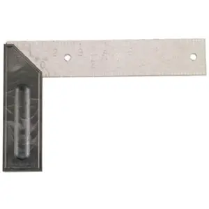 212 MAIN High-Impact 8 in. Try & Miter Square Hardware Tool with Stamped Grads, Ergonomic Handle for Office, School Stationery Needs