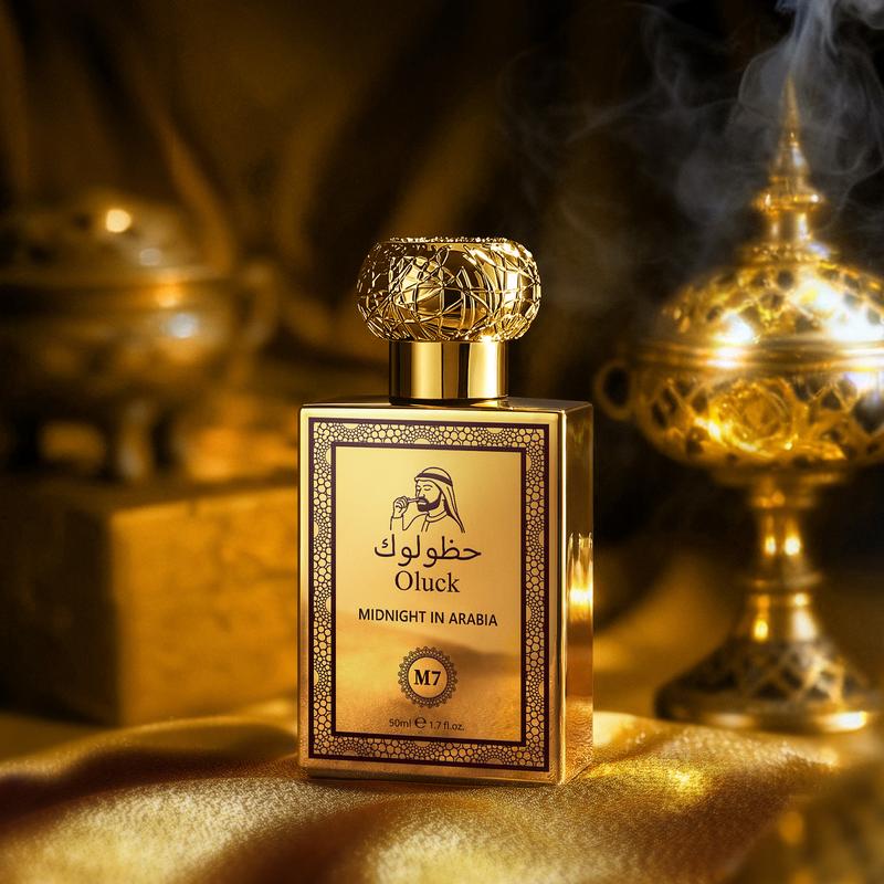 Oluck Perfume M7 (Midnight in Arabia) Cologne for Women & Men, Lemon Pineapple Nutmeg Cedarwood Vanilla Notes, Middle Eastern Fragrance
