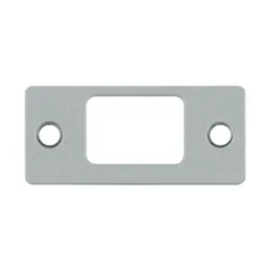 2.75 x 1.25 in. Deadbolt Strike Plate, Satin Chrome - Solid
