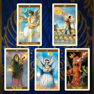 Angels Tarot Cards Deck, Renaissance Art Design, Divine Themes, for In-Depth Readings, Guidebook Incl.