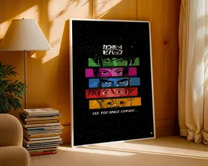 Cowboy Bebop Anime Poster | Vintage Minimalist Manga Art Print