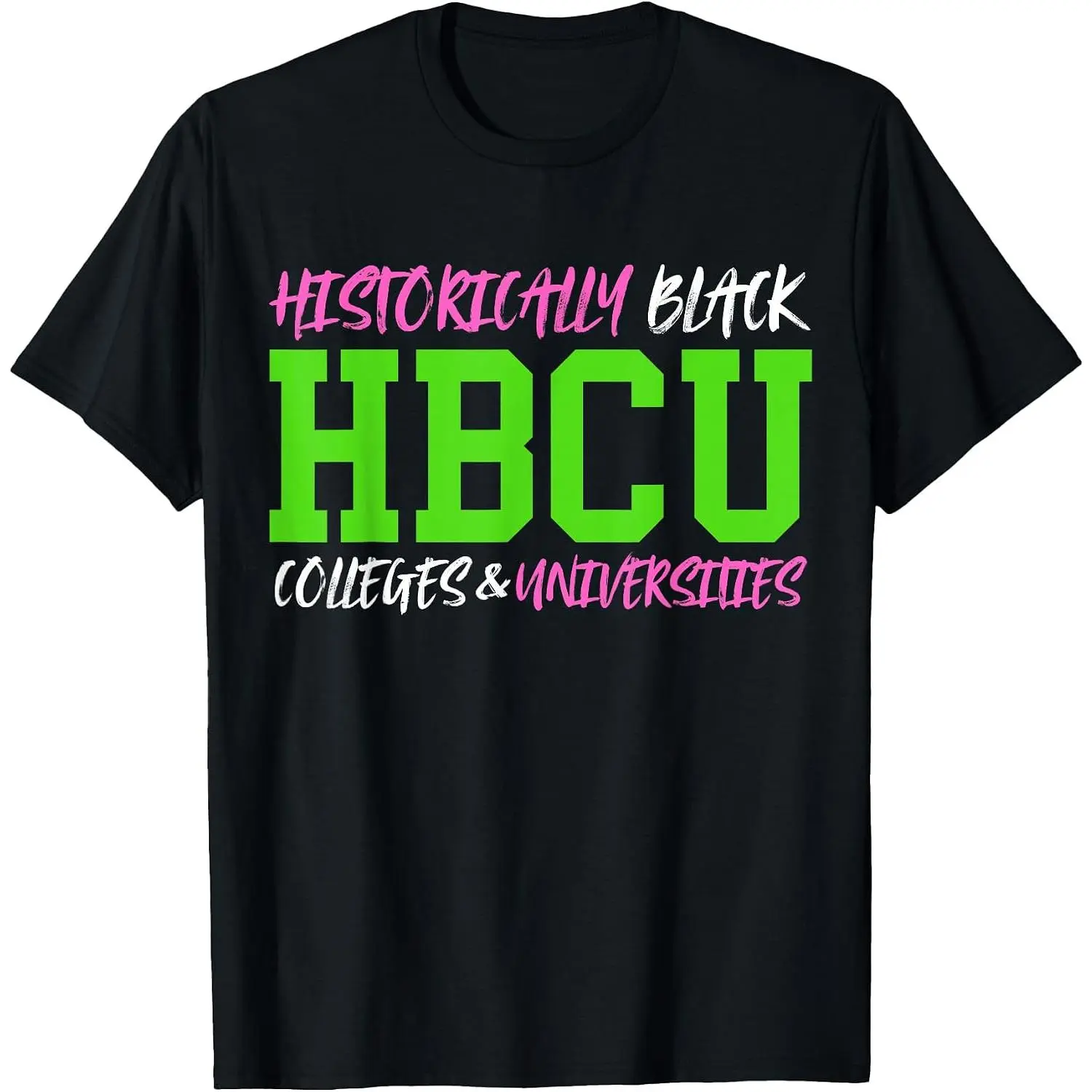 HBCU Pink and Green Historically Black College University T-Shirt