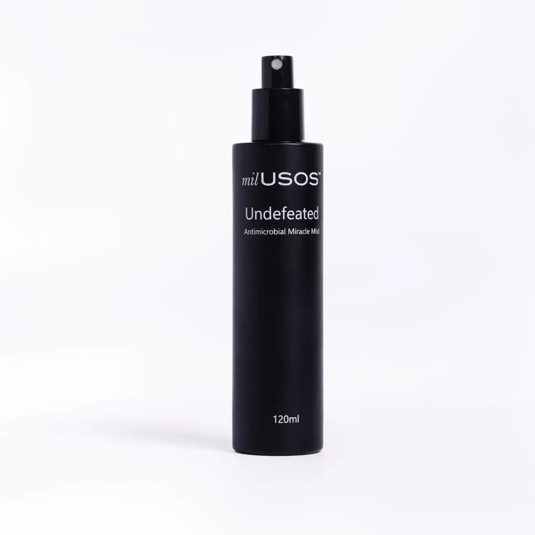 Mil Usos Undefeated Antimicrobial Miracle Mist, Jiu Jitsu Skincare, After Training Spray, Skin Protecting Toner, Instantly Soothe Redness and Inflammation, For Grapplers with Reactive Skin, Fragrance-free