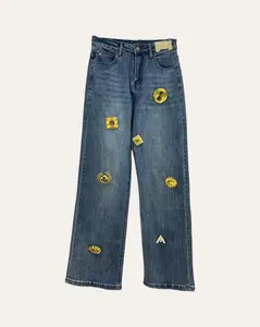 Embellished Motif Straight-Leg cool Jeans denim lover trendy