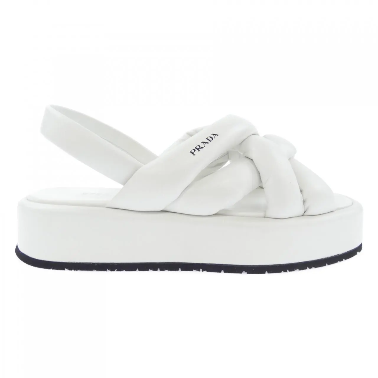 Pre-owned PRADA Others Small Leather Goods Platform Sandals