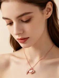 Angel Summoning Necklace with "My Heart Sphere" Pendant Featuring Bell Charm, Spiritual Protection & Harmony Runes, Positive Energy Gift for Women