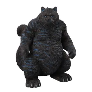 JXK Studio Catzilla Figurine for Collection, Meowzilla Statue, Catzilla Sculpture Art Funny Cat Gift for Animal Lovers