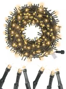 Magic Twinkle (Warm White, 100 Light) Green String Lights