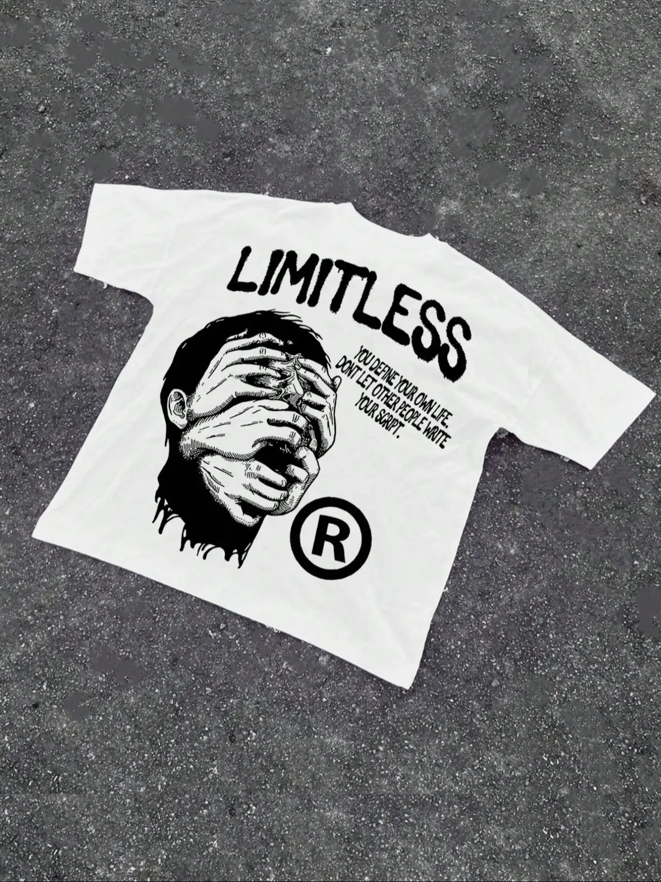 Men's Letter Print Round Neck Tee, Regular Fit Casual Short Sleeve Crew Neck T-Shirt for Summer, Fashion Men's Top for Daily Wear