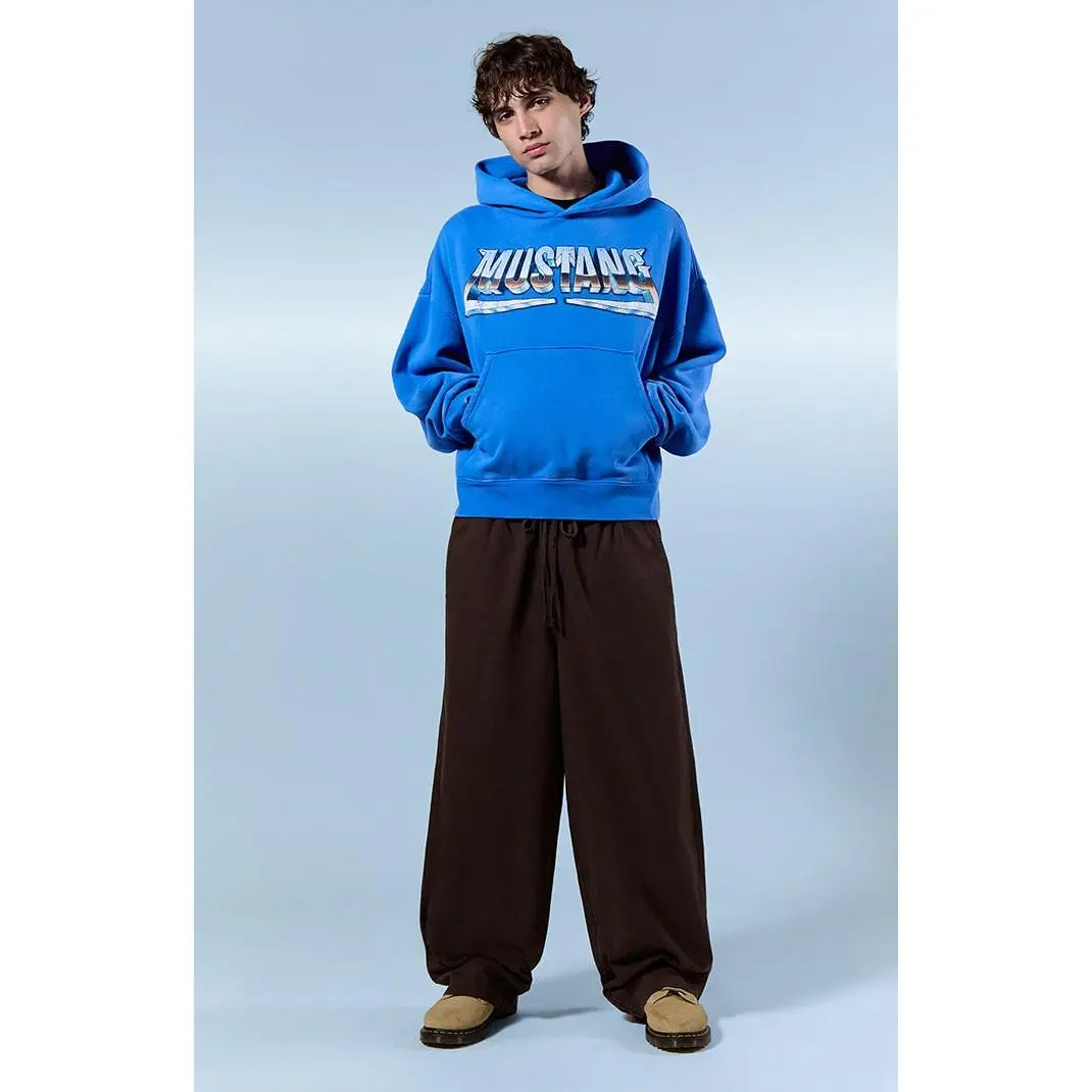 Pacsun Men's Brown Drawstring Baggy Trousers