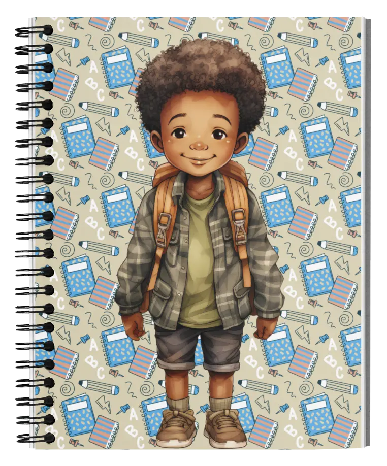 African American 1 Subject Notebook, 100 Sheets