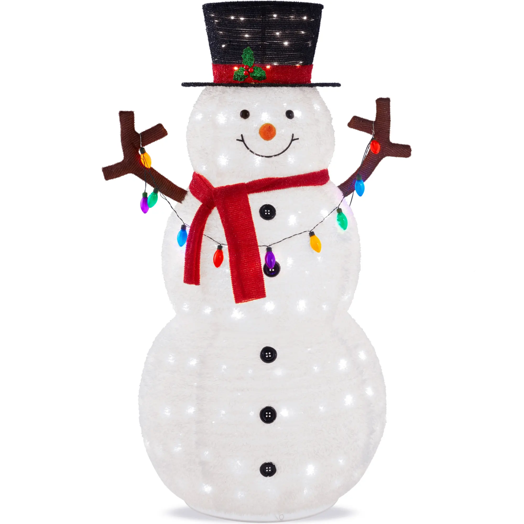Best Choice Products Lighted Pop-Up Snowman, Outdoor Christmas Holiday Decoration w/ LED Lights, Hat, Scarf Best Choice Products Lighted Pop-Up Snowman, Outdoor Christmas Holiday Decoration w/ LED Lights, Hat, Scarf