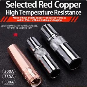 200a/350a/500a Mig Welding Nozzle, Thickened Copper Durable High Temperature Resistant, Long-Lasting Protection Mouth