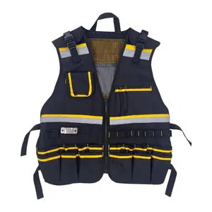 Electrician Tool Vest  Oxford Cloth Tool Vest for Craftsmen Workshops