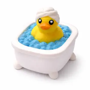 Duck Bath Clicker Keychain  | Cute Stress Relief Fidget