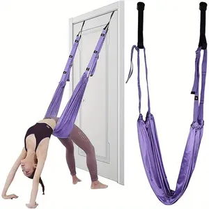 Aerial Yoga Strap, Adjustable Yoga Swing Hammock forYogaStretching, Leg Pressing, Ballet, Dance, GymnasticsTraining-For Yoga Enthusiasts & Dancers - Suitable for Home&Studio Use -Great Gift for Fitness Lovers