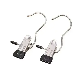 Versatile Hanging Laundry Hanger Clips Organizer for Boots Socks Hats Gloves Pants Towels Heavy Duty Multi-Purpose Reusable 360° Rotatable Compact Portable Home Dorm Storage Solution