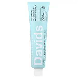 Davids Whitening + Antiplaque Toothpaste, Natural Spearmint , 5.25 oz (149 g) Davids Whitening + Antiplaque Toothpaste, Natural Spearmint , 5.25 oz (149 g)
