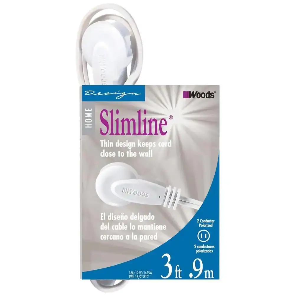 New Woods 3-ft Indoor Extension Cord – Lightweight, Safe, and Ready to Use!