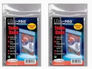 200 Ultra Pro Standard Team Bags 2 Packs of 100 New Team Set Lot Value Pack