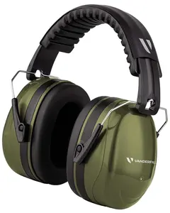 Vanderfields V-Fort Premium Ear Defenders 33dB SNR - Broad Spectrum Noise Cancelling Ear Muffs for Adults and Teens - Foldable Adjustable Safety Hearing Protection for Shooting, Construction and Lawn Mowing