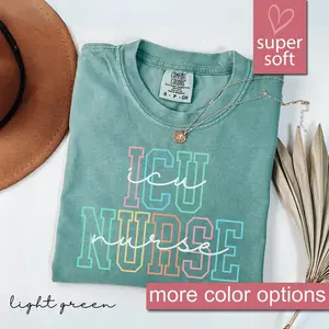 Comfort Colors Icu Nurses Shirt, Icu Nursing Shirts, Icu Nurse Tshirt, Icu Gift, Icu Critical Care, Nicu Nurse Grad Gift, Intensive Care, Nurse Gfits