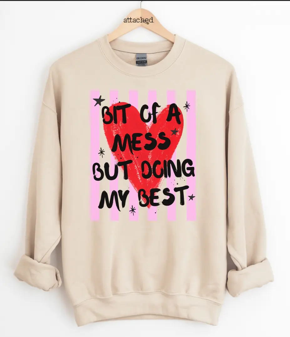 Bit Of A Mess Graphic Top