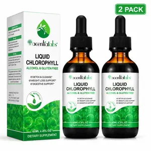 Liquid Chlorophyll Drops 4-Month Supply | Peppermint Flavor | Natural Detox, Liver & Digestive Support | Alcohol-Free Non-GMO Herbal Wellness Supplement