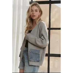 Daphne Denim Pocket Cardigan