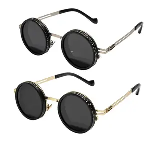 UV400 Rounded Polarized Glasses Adjustable Tint 1-9 Gears Sunglasses with ND Filter Anti-Glare Men's Gifts for Outdoorfun Blue Light Protection