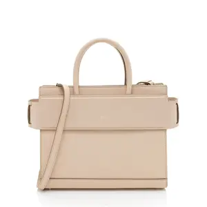 Pre-owned Givenchy Calfskin Tote Bags Pebbled Horizon Small Tote