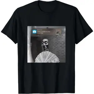 [100% Cotton]MONO LABEL Tung Tung Tung Sahur Motion at your front door meme italian T-Shirt
