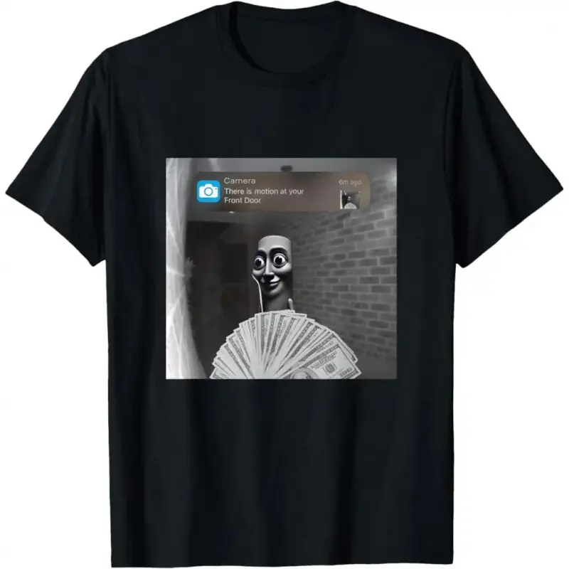 [100% Cotton]MONO LABEL Tung Tung Tung Sahur Motion at your front door meme italian T-Shirt