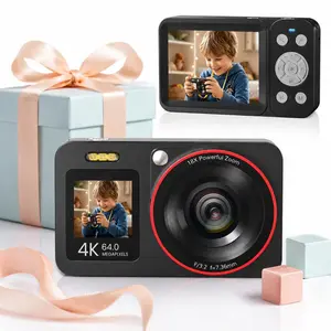 Deatti Compact Digital Camera for Kids & Beginners, cameras pictures Portable Point-and-Shoot Camera with 64GB Memory Card, Rechargeable Battery, digital cameras affordable