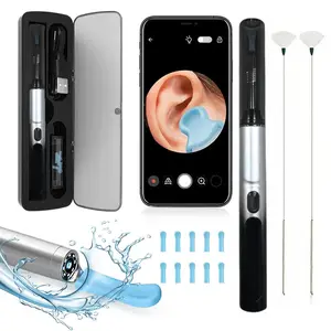 Electric Ear Wax Removal Tool Camera, 1 Set Ear Cleaner with Camera, Otoscope with Light, Earwax Removal Kit with 10 Replacement Tips